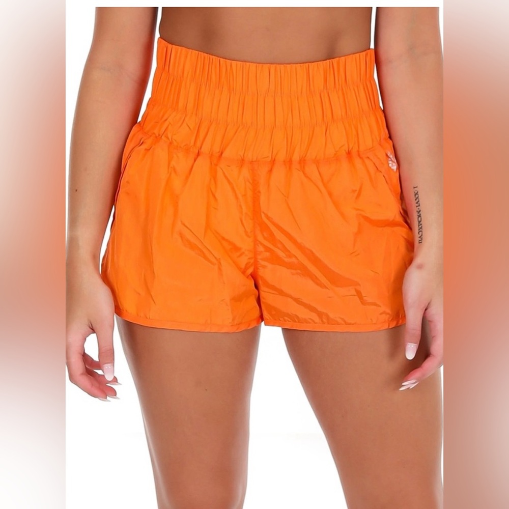 Free People FP Movement Way Home Short Size Large Orange